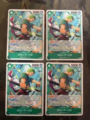 kw13 1 ロロノア・ゾロ P-114 交流会 プロモ 4枚セット ワンピースカード