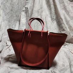 Calvin Klein Platinum トートバッグ フリンジ オレンジ - メルカリ