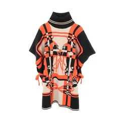 エルメス HERMES ポンチョ BRIDES de GALA Tartan カシミヤ ポンチョ レディース 未使用のサムネイル