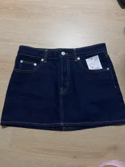 タグ付き新品ザラ デニム ミニスカート インディゴデニム S