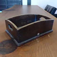 昭和レトロ 木箱 小物入れ 古道具 木製 収納箱 古民家整理品 Japanese vintage