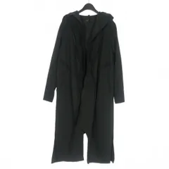 ファースト エイド トゥ ジ インジュアード First Aid to the Injured 裁ち切り スウェットロングコート ジャケット 3 ブラック 黒