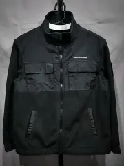 GROOVE RHYME(グルーヴライム) レディース パッチ チェスト ポケット ジップアップ フリース S(M)