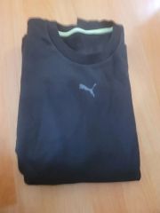 新) PUMA プーマ ブラック スウェット Tシャツ XL