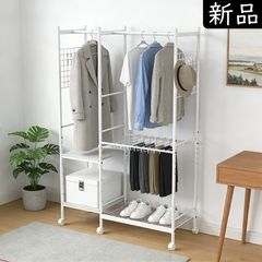 【直接取引】ハンガーラック ホワイト 大容量収納 稲毛駅徒歩10分 直接取引】ハンガーラック ホワイト 大容量収納 稲毛駅徒歩10分 - メルカリ