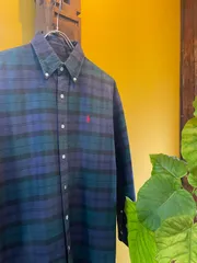 1990's Ralph Lauren　The Big Oxford　SIZE : M　1990年代　ビッグオックスフォード　シャツ　ボタンダウン　ブラックウォッチ