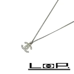 シャネル ■美品■ ココマーク ラインストーン ネックレス アクセサリー シルバー SS C12V 【603068】11