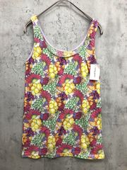 新品 TSUMORI CHISATO ツモリチサト フルーツ 総柄 カラフル タンクトップ sizeM/マルチカラー ■■ レディース