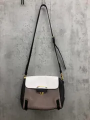 MARC BY MARC JACOBS マークバイマークジェイコブス M3134018 レザー 配色 ショルダー バッグ 白/黒/ベージュ ■■ レディース