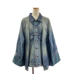 JUNYA WATANABE / ジュンヤワタナベ | 2025SS | × Levi's ダメージ加工 再構築 デニムジャケット | S | インディゴ | レディース