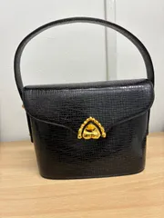 ungaro ウンガロ バック 黒 レトロ