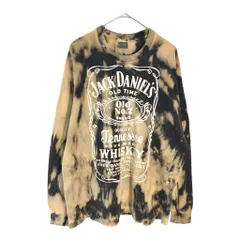 90年代 USA製 Jack Daniel’s ジャックダニエル 長袖Ｔシャツ 企業ロゴ タイダイ(メンズ XL)中古 古着 X5894のサムネイル
