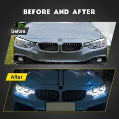 BMW ビーエムダブリュー 4シリーズ F32 F36 F82 14-19款 専用 LED改装 ヘッドライト总成 大灯总成 車外パーツ 照明パーツ 高輝度 取付簡単 高品質 耐候性 耐久性あり 視認性向上 スタイリッシュ 送料無料のサムネイル