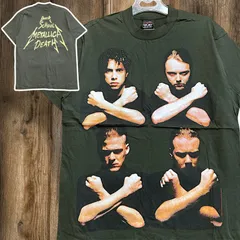 A⭐︎ バンド Tシャツ メタリカ BIRTH SCHOOL METALLICA DEATH 黒 USA製ロック 人物 フォト シングルステッチ  古着 ビンテージ used vintage  p20/