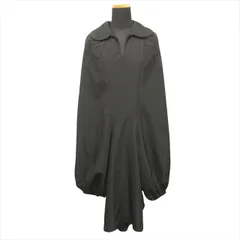 15aw コムデギャルソン COMME des GARCONS バルーン ロング ポンチョ ワンピース コート ジャケット ブルゾン 製品染め アーカイブ XS 黒 ブラック レディースのサムネイル