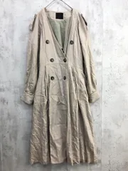 KBF ケービーエフ アーバンリサーチ KB94-27S020 ノーカラー トレンチドレス コート sizeONE/グレージュ ■◇ レディース