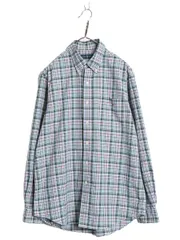 【お得なクーポン配布中!】 ラルフローレン チェック 長袖 ボタンダウン シャツ メンズ L / ポロ コットン 長袖シャツ オックスフォード BD ポケット付き マルチカラー