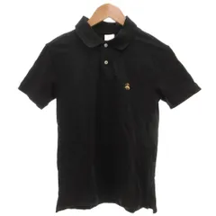 ブルックスブラザーズ BROOKS BROTHERS ポロシャツ XS 黒 ブラック 無地 ロゴ刺繍 半袖 /KR ■ECF003