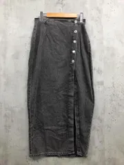 ZARA ザラ 1416/021/802 CROSSOVER MIDI SKIRT デニムスカート sizeXS/グレー系 ■■ レディース