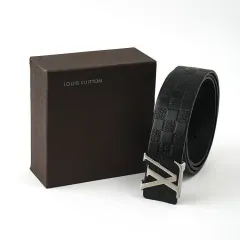 ダミエ ベルト ブラック ゴールド // シルバー