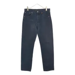 90年代 USA製 Levi's リーバイス 501 デニムパンツ 後染め ネイビー(メンズ W32 L32)中古 古着 X5899