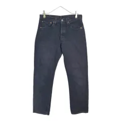 90年代 USA製 Levi's リーバイス 501 デニムパンツ 後染め ブラック(メンズ W31 L30)中古 古着 X5900