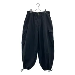 AMBERGLEAM / アンバーグリーム | コットン リネン ワイドカーゴパンツ | ブラック | メンズ