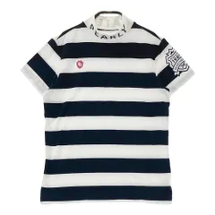 サイズ：1 PEARLY GATES パーリーゲイツ  ハイネック 半袖Tシャツ ボーダー柄 ホワイト系 [240101640309] ゴルフウェア レディース ストスト