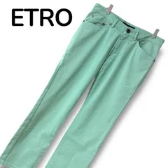 ETRO エトロ グリーン ミントグリーン レディース パンツ 長ズボン カジュアルパンツ カラーパンツ ストレートパンツ パステルカラー 春 【29インチ】Sサイズ相当 0001272OCのサムネイル