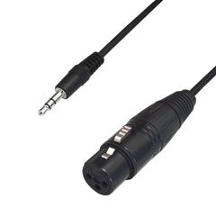 【新着商品】変換ケーブル (メス) 1.5m XLR(キャノンプラグ) - (オス) FNT-XT-73015S TRS(3極)ミニプラグ 3.5mm F-Factory