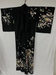 Lt642 京加賀友禅 共八掛 訪問着 仮絵羽 未使用 落款 Lt642