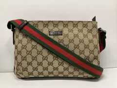 グッチ GGキャンバス シェリーライン 189749 ショルダーバッグ