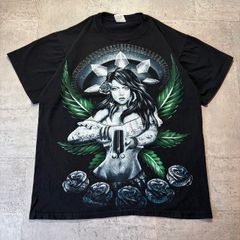 00s USA製 FATAL タトゥーガール 両面プリントT ブラック S - メルカリ