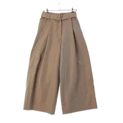 ドリスヴァンノッテン コットン ベルト付き 光沢 ワイド パンツ ボトムス ブラウン 36【中古】のサムネイル