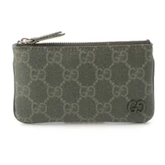 グッチ GGパターン 小銭入れ コインケース ミニウォレット 820666 フォレストグリーン【中古】