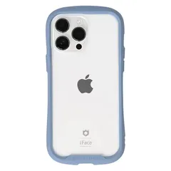 【新品】 iFace Reflection iPhone 14 Pro Max ケース クリア 強化ガラス (ペールブルー)【アイフェイス アイフォン14promax 用 iphone14プロマックス 用 カバー 韓国 耐衝撃 透明 ストラップホール】 0