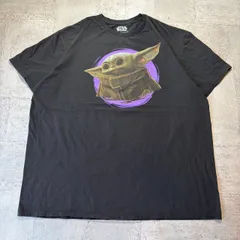 O-635 キャラクター STARWARS スターウォーズ マンダロリアン ベビーヨーダ グラフィックプリントTシャツ サイズ2XL