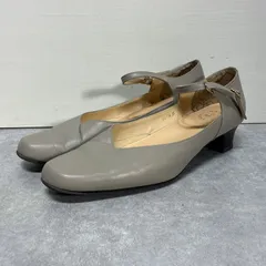 HIMIKO 卑弥呼 ヒミコ ヒールストラップパンプス レザー グレー  25㎝