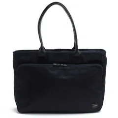 ポーター 吉田カバン／PORTER バッグ トートバッグ 鞄 ハンドバッグ メンズ 男性 男性用 ナイロン レザー 革 本革 ネイビー 紺  655-17873 TIME TOTE BAG タイム ビジネストート 肩掛け ワンショルダーバッグ