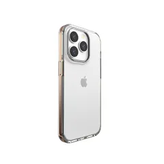 【新品】 motomo iPhone 14 Pro ケース INO Achrome Shield Strap Case [ クリア ソフトケース メタルストラップホール付き 密着痕防止 TPUとポリカーボネートのハイブリッド 耐衝撃 バンパー風 ワイヤレス 0