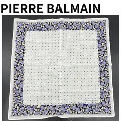 PIERRE BALMAIN 花柄 ハンカチ スカーフ ドット フラワー
