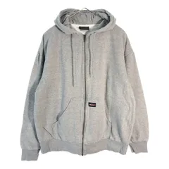 Dickies ディッキーズ フルジップ スウェット パーカー グレー(メンズ XL相当)中古 古着 X5918