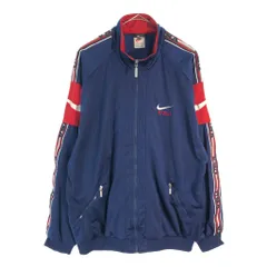90年代 NIKE ナイキ トラックジャケット スポーツ ネイビー(メンズ XL)中古 古着 X5919