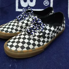 VANS チェッカーボード スニーカー 黒白 280mm
