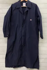 DANTON ダントン 長袖ワンピース ワンポイント ネイビー  Sサイズ