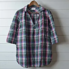 アーバンリサーチ ドアーズ｜チェック柄リネンシャツ ブラウス5j0545 URBAN RESEARCH DOORS チュニック