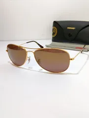 Ray-Ban　サングラス　RB3562 001/6B CHROMANCE 偏光サングラス　レギュラーフィット ティアドロップ　クロマンス