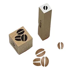 福わけはんこ コーヒー豆 はんこ 2種セット スタンプ 手帳デコ ラバースタンプ 印 印鑑 fukuwake