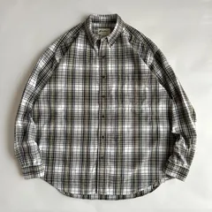 90s/Eddie Bauer/エディーバウアー/長袖シャツ/オックスフォード生地/BD/ボタンダウン/チェック/格子柄/jmaple