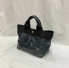 Breath TOPKAPI ブレス トプカピ リプル ネオレザー ミニ トートバッグ ハンドバッグ ブラック 黒 型押し PVC